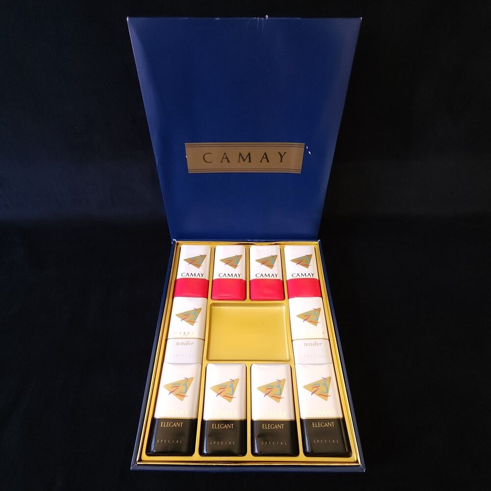 Vintage Camay Bar Soaps Special Edition Gift Box Stylish Elegant Tender Scented